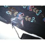 True Religion New $178 Womens Designer  Black Top Short Sleeve Beaded NWT XS Photo 4