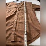 Carve Designs  Dylan Textured tunic Long Sleeve Rum Brown Size XL Photo 7