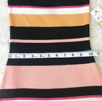 Ella Moss  Striped Bodycon‎ Tank Dress Ribbed Sleeveless Black Pink Small New Photo 11
