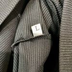 Women’s Long Sleeve Ribbed V Neck Tee Shirt with Lace Sleeves Black Size L NWOT Size L Photo 6