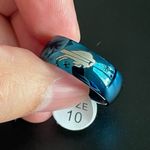 Blue stainless steel buffalo bills ring size 10 Photo 2
