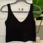 Aura Black  Tank Ribbed Cropped Photo 0