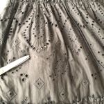 O.P.T. Black Cotton Eyelet Embroidered Midi Dress Tiered Medium Photo 12