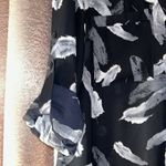 EXPRESS Size M Semi Sheer Feather Button Down Shirt Photo 2