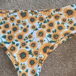 Sunflower Print Bikini Bottoms size medium floral sunflower high waisted bikini Yellow Photo 1