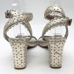 Tabitha Simmons Leticia Block Heel Sandals 37.5 Minimal Bridal Evening Classic Gold Size 6.5 Photo 3