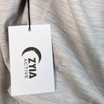 Zyia  Active Cream Light Grey Yoga Shawl XL Top Shirt Long Sleeve Crossover NWT Photo 6