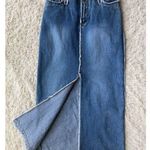 Zana Di Y2K Front Slit Denim Maxi Skirt size 5 Photo 0