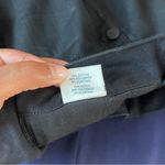 J Brand Natasha Stretch Coated Black Denim Button Fly High Rise Bermuda Shorts Photo 8