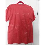 Gildan Belle Of The Boil Graphic Red Bleach Splatter T-Shirt M Cotton/Polyester Blend Photo 2