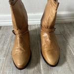 Zodiac Vintage 70s  Western Boho Leather Buckle Slouchy Cowgirl Boots 10.5 Photo 0