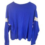 Abercrombie & Fitch Abercrombie waffle knit blue white size XL long sleeve Photo 3