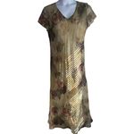 Jessica Howard VTG  Women‎ Floral Renaissance Oil Painting Green Maxi Dress Sz 14 Photo 1