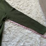 Madewell Top Elwood Knot Front Long Sleeve Jacquard Palm Tree Green XXL NWOT Photo 12