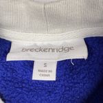 Breckenridge  Cobalt Blue Sweatshirt Grandma Sweater Small Tree Owl‎ Red Birds Photo 3