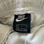 Nike Club Fleece Joggers Womens Small White Sweatpants Embroidered Swoosh - flaw Photo 3