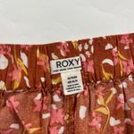 Roxy  Rust Floral Lightweight Challis Wide Leg Pant XL Photo 3