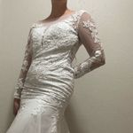 SheIn NWT  Wedding Dress Size 6 • Lace & Tulle Bridal Gown • Long Train • Bride Photo 3