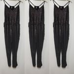Free People  Black Sequin Jumpsuit Photo 10
