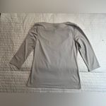 Premise  off white / pale platinum drape neck blouse nwt Photo 1