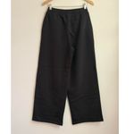 Everlane  Luxe Fleece Wide-Leg Sweatpant in Black, Size Small Photo 9