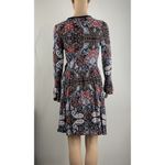Xhilaration Women’s Junior’s Size S Paisley Floral Bell Sleeve V-Neck Wrap Dress Photo 2