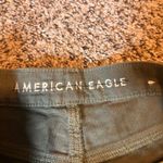 American Eagle Distressed Denim Shorts High Waisted Olive Green Size 8‎ Photo 1