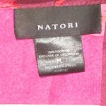 Natori Pink Red Floral Satin Sophia Multi Colored Printed Wrap Robe Size Medium Photo 4