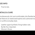 Me Too  Flynn Ballet Flats Gold Sz 7.5 M Photo 3