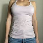 Lululemon Light Pink Ribbed Tank Top Size 6 Photo 0