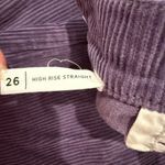 Pacsun Women's Purple corduroy High Waisted Straight Leg Jeans Size 26 Photo 4
