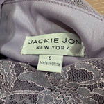 New Purple Lace Beaded Waist Jackie Jon New York Size 6 Photo 6