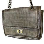 Sondra Roberts Leather Metallic Convertible Crossbody Bag Gold Purse Photo 0