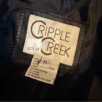 Cripple Creek Leather Suede Snap Down Western Style Shirt Black Size XL Photo 8