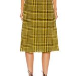 Alessandra Rich houndstooth pleated silk midi skirt size IT 38 US size 2 XS Multiple Photo 17