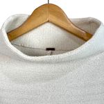 Free People Ottoman Slouchy Tunic Ecru Sweater S Oversized Ribbed Mock Neck Photo 2