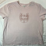 Sunday Best Tee Short Yee Haw Horseshoe Light pink Size Large Photo 0