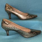 Karen Scott  Python snakeskin “Clancy” pointy toe 3” heel size 9 1/2 M Photo 2