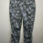 Spanx High Waisted Stretch Twill Ankle Cargo Pant Stone Wash Camo Green Grey L Photo 2