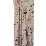 Earthbound Trading Co Butterfly Print Empire Waist Knit Dress Size Large Photo 0