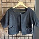 Vintage Mossimo Womens Jacket Sz M Black Crop Cape Short Sleeve Bohochic Size M Photo 1