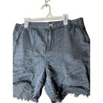 Aerie Linen Blend Black Shorts Size Medium Photo 2