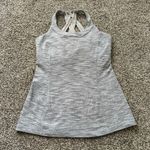 Lululemon  gray & white striped cross-strap sleeveless tank top size 6 Photo 1