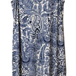 Chico's Chico’s Royal Oak Midi Dress Vanity Size 1/US Medium‎ Blue White Paisley Photo 0