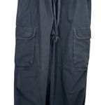 BP Cargo Pants Women Charcoal Gray Drawstring Elastic Waist Jogger Size S NWOT Photo 0