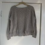Joie  cotton and linen gray loose knit lightweight sweater women’s large Photo 3
