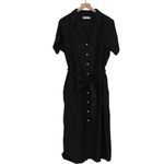 American Giant Women's Utility Dress Size XL Made In USA Black Photo 1