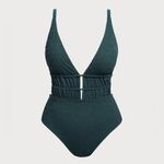 Berlook Dark Green Drawstring Plus Size One Photo 2