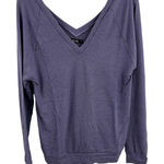 Michael Lauren  Stan Double V Neck Pullover Purple XS‎ New Photo 0