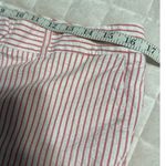 Tommy Hilfiger  Ankle  Seersucker Striped Pants Women's Size 12 Orange White Photo 4